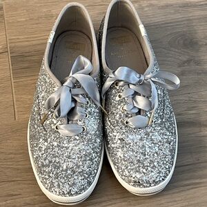 Silver Glitter Kate Spade Keds size 7